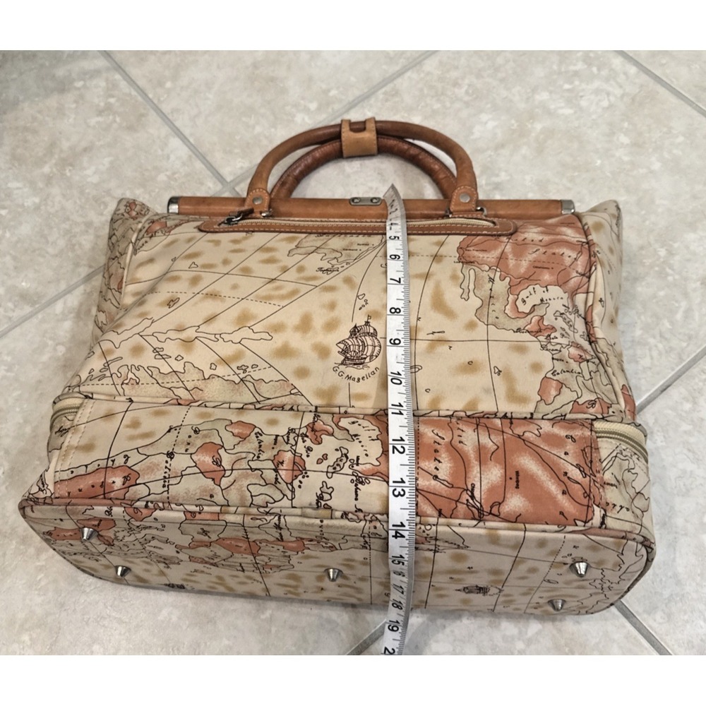 FRED'S‎ INT'L Set of 2 Wanderlust Map Travel Bag Carry-on Duffle Bag Weekenders - Picture 12 of 14